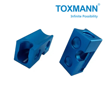 CNC tùy chỉnh Máy gia công chính xác màu xanh anodized nhôm thép không gỉ